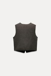 STRETCH KNIT VEST TOP