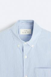 STRIPED CREASED-EFFECT SHIRT