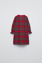 3-6 YEARS/ CHECKED FLANNEL NIGHTDRESS