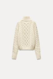 CABLE-KNIT SWEATER