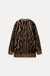 ANIMAL JACQUARD KNIT JACKET