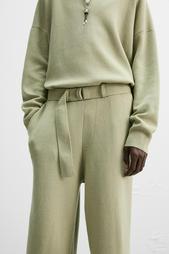 NANUSHKA X ZARA BELTED KNIT TROUSERS