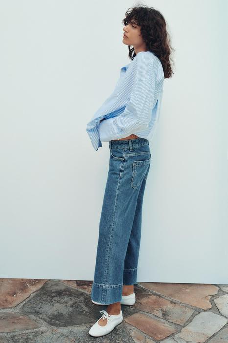 Z1975 WIDE-LEG HIGH-WAIST CROPPED JEANS