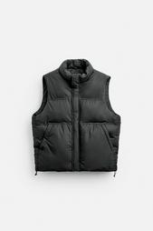 RUBBERISED PUFFER GILET