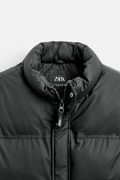 RUBBERISED PUFFER GILET