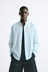 CREASED-EFFECT COTTON SHIRT