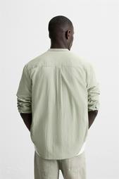 CREASED-EFFECT COTTON SHIRT