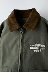 JACKET WITH CONTRAST EMBROIDERY