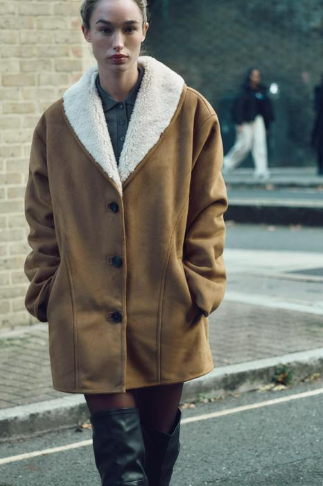 DOUBLE-FACED SEMI-LONG COAT