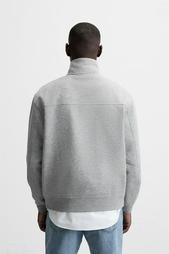 BASIC QUARTER ZIP SWEATSHIRT