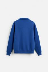 BASIC QUARTER ZIP SWEATSHIRT