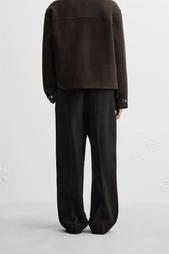 NANUSHKA X ZARA BELTED PLEAT-FRONT TROUSERS