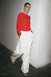 ZW COLLECTION TWILL DARTED TROUSERS