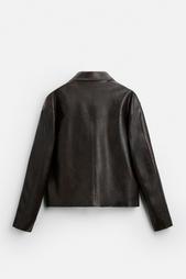 FADED LEATHER EFFECT JACKET