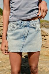 DENIM TRF MINI SKIRT