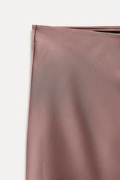 SATIN MIDI SKIRT