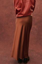 SATIN MIDI SKIRT