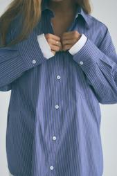 OVERSIZED POPLIN SHIRT WITH DOUBLE CUFFS