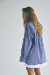 OVERSIZED POPLIN SHIRT WITH DOUBLE CUFFS