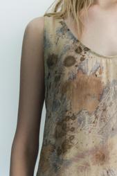 ZW COLLECTION PRINTED SEMI-SHEER TOP