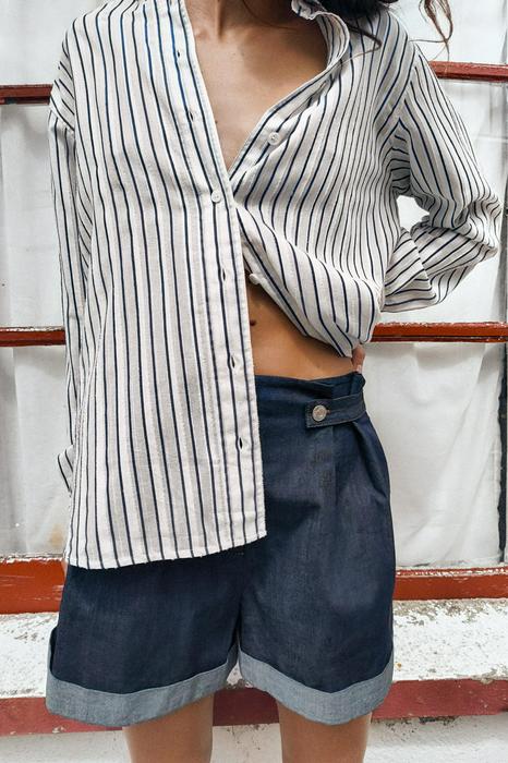 TEXTURED STRIPED SHIRT