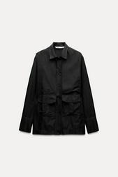 FRILLED POCKET OVERSHIRT ZW COLLECTION