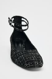 FABRIC HIGH-HEEL SHOES