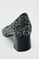 HEELED SHOES WITH RHINESTONES