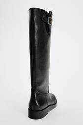 BUCKLE KNEE-HIGH BOOTS