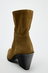 SPLIT SUEDE ANKLE BOOTS