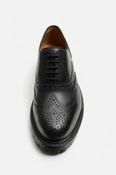 LEATHER TRACK SOLE SHOES