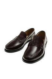 LEATHER PENNY STRAP LOAFERS