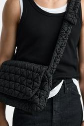 QUILTED NYLON CROSSBODY BAG