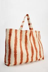 STRIPED MAXI TOTE BAG