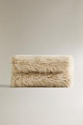 LONG FAUX FUR THROW