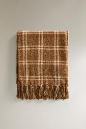 CHECK CHENILLE BLANKET