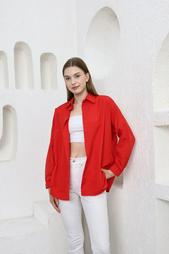 YLZ OVERSİZE KADIN GÖMLEK - Oversize Uzun Basic Gö